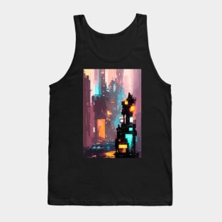 punk never dies, neon art v7 Tank Top